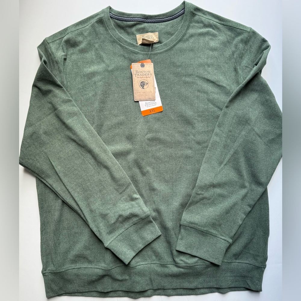 Boston Traders Olive Crewneck Sweater